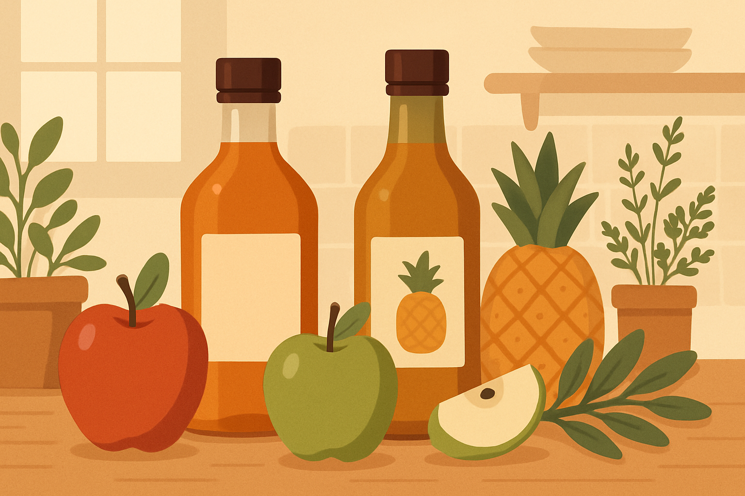 Cuka Apel vs Cuka Nanas: Mana yang Lebih Baik untuk Produk Kesehatan?