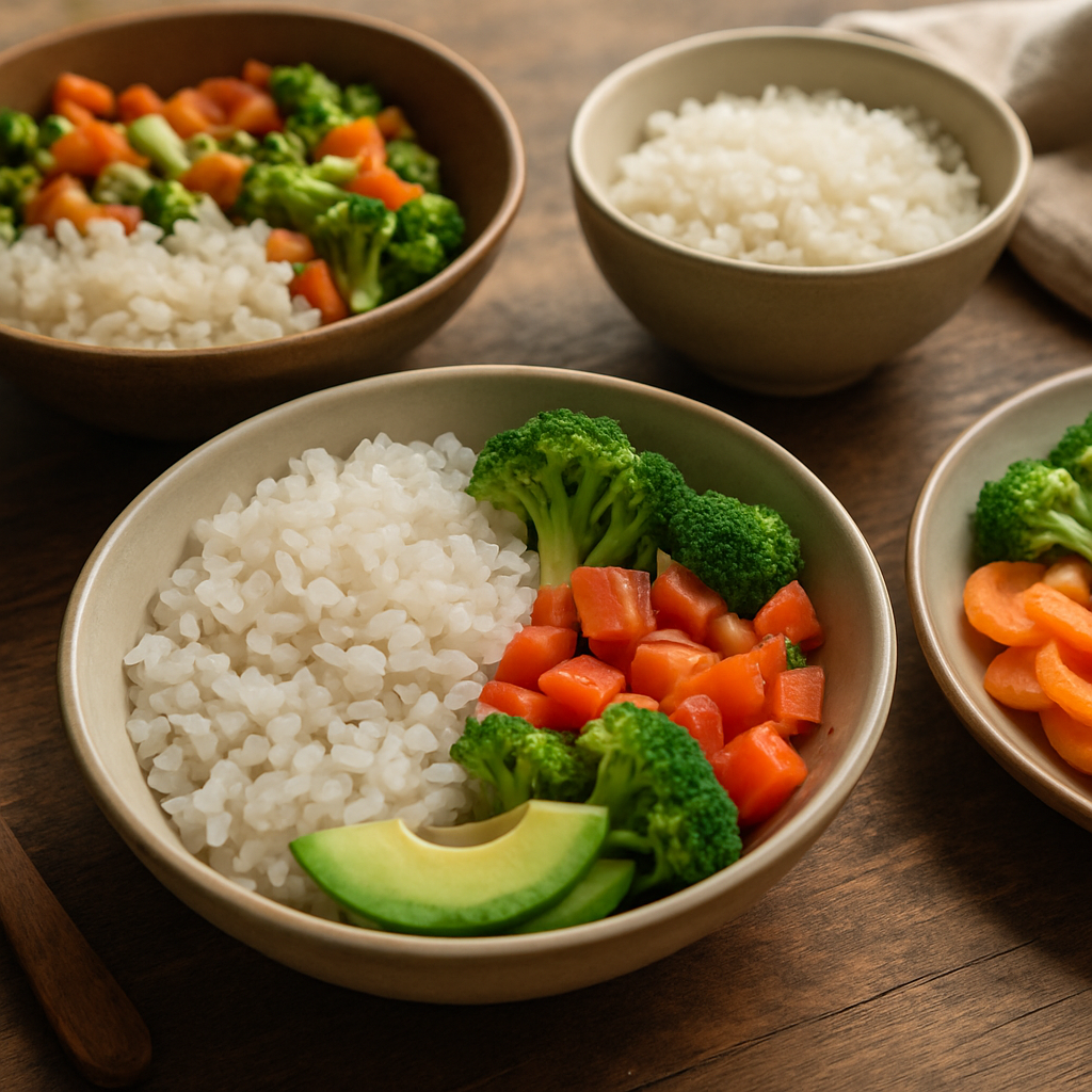 Cara memasak beras porang diet shirataki dengan sayuran segar