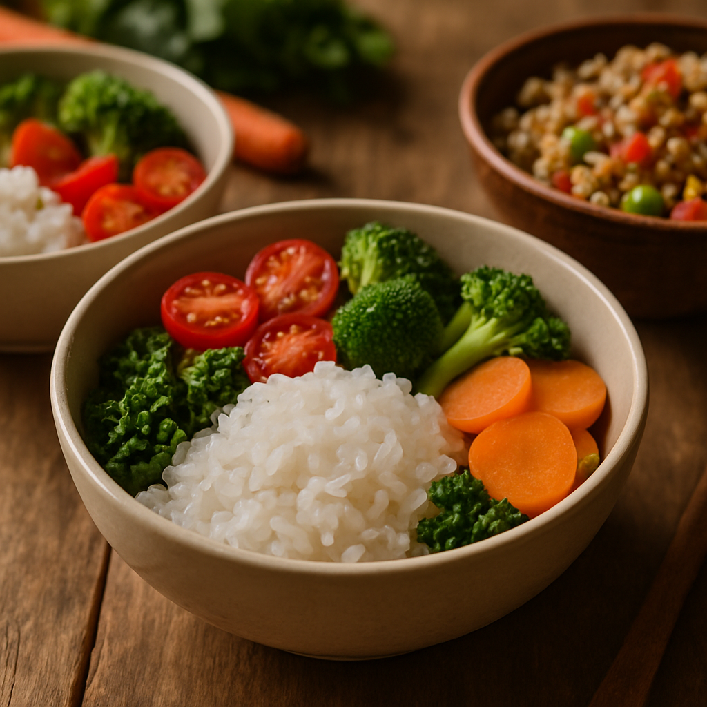 Beras porang diet shirataki dalam menu vegan sehat