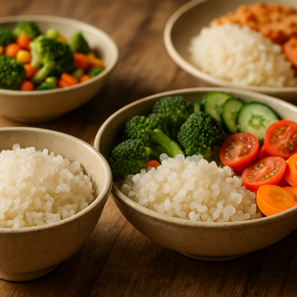 Penyajian beras porang diet shirataki dalam menu sehat sehari-hari