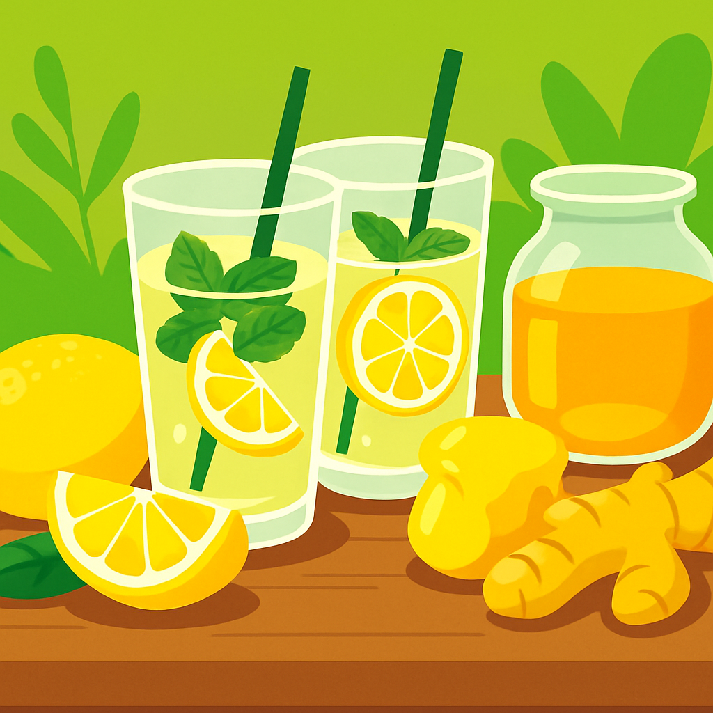 Sari lemon murni detox untuk kesehatan paru-paru