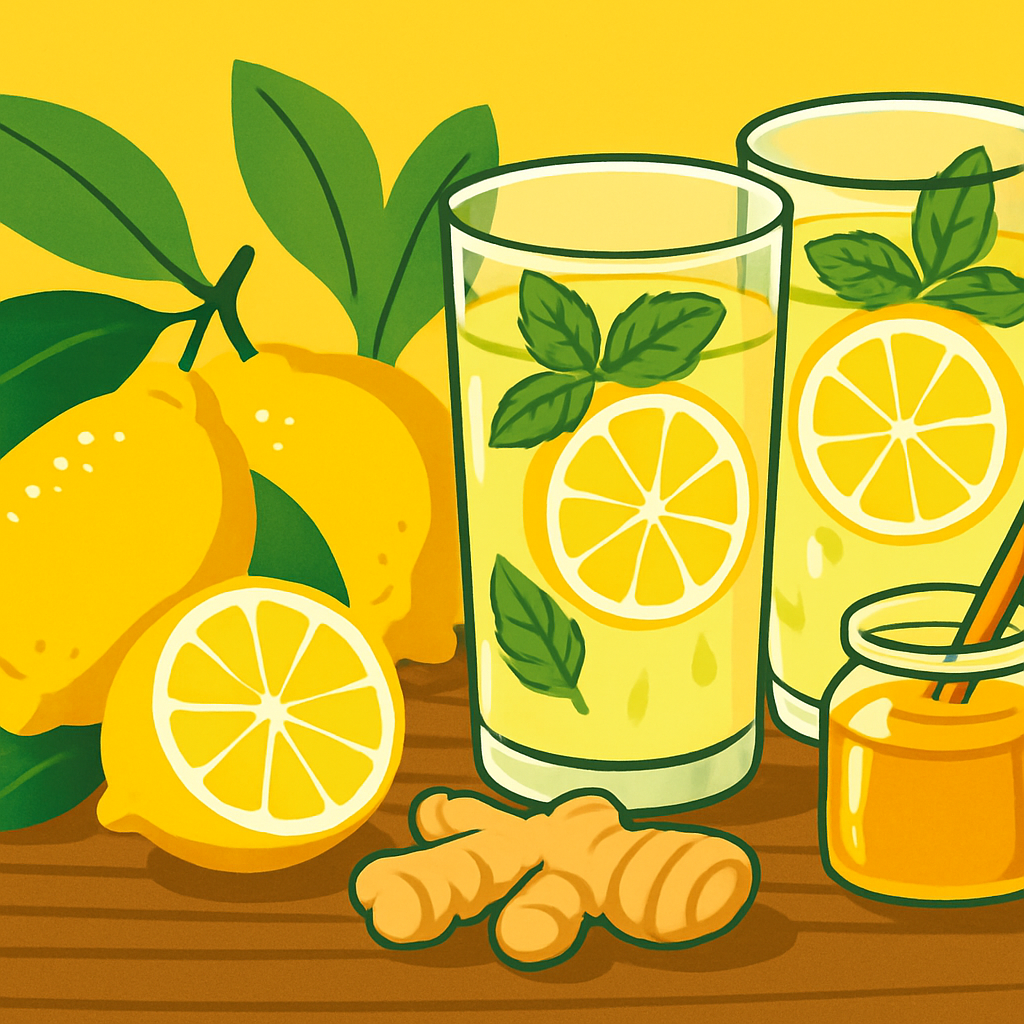 Sari lemon murni detox untuk minuman sehat